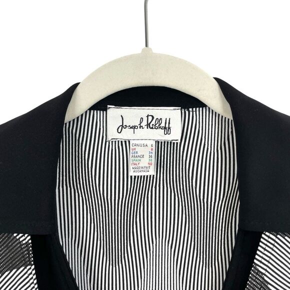 Joseph Ribkoff‎ twist front layered top blouse Size 6 boho art to wear - Picture 3 of 7